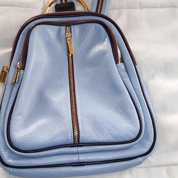 Valentina Bags Valentina Leather Sling Convertible Backpack Poshmark